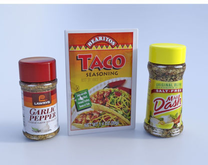 Picture of Three Seasoning Condiment Models Poser Format