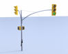 Picture of Traffic Light and Crossing Sign Models FBX Format