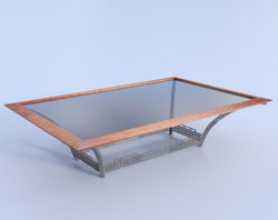 Industrial Coffee Table Furniture Model Poser Format