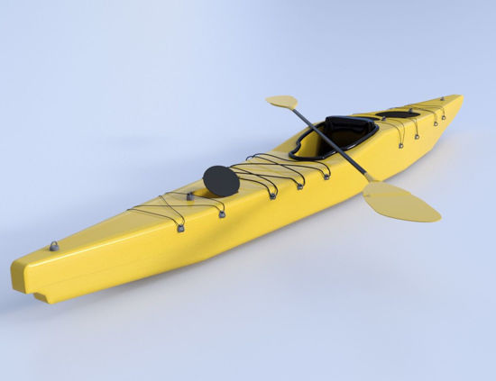 Picture of Kayak Boat Model Poser Format