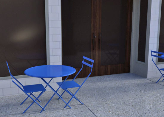 Picture of Upscale Street Dining Scene Poser Format