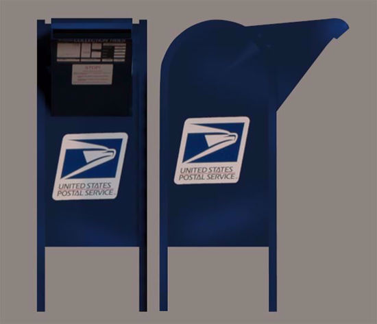 Picture of US Post Office Mailbox Model Poser Format