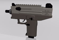 Uzi Machine Gun Model FBX Format