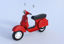 Picture of Vespa Style Motor Scooter Model Poser Format
