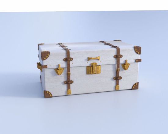 Picture of Victorian Travel Trunk Model Poser Format
