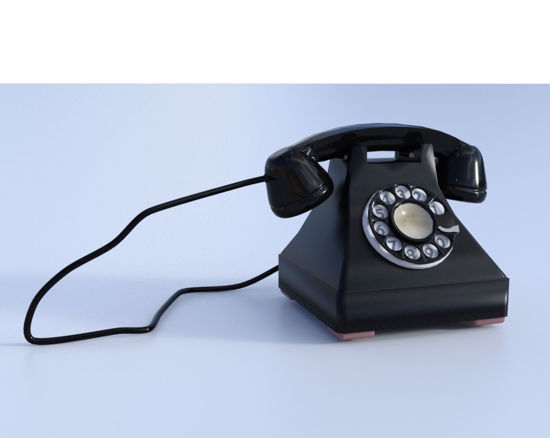 Picture of Vintage Dial Phone Model Poser Format