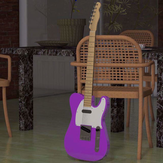 Picture of Left-Handed Telecaster Guitar Model Poser Format