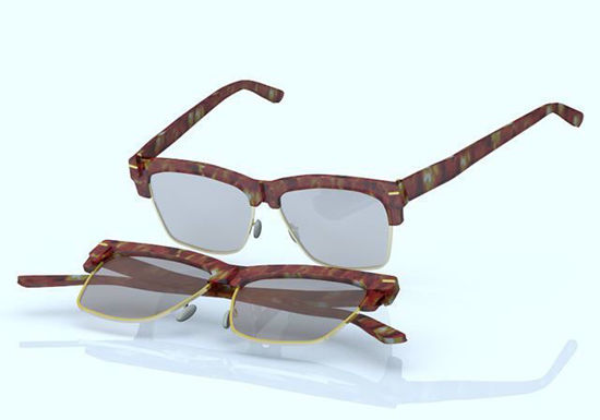 Picture of Vintage Eyeglasses Model for All Poser Figures Poser Format