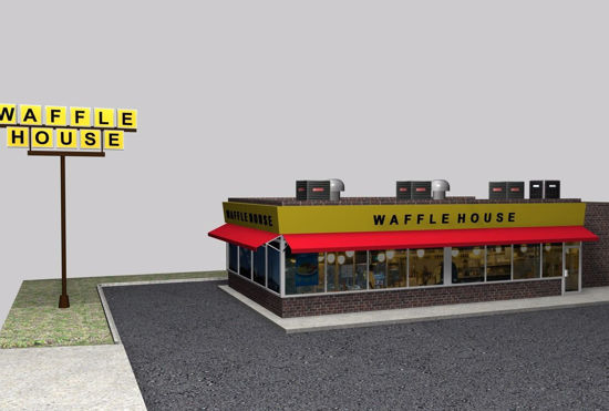 Picture of Waffle Restaurant Environment FBX Format