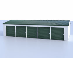 Mini Storage Building Model FBX Format