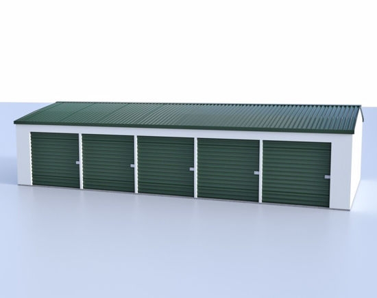 Picture of Mini Storage Building Model FBX Format