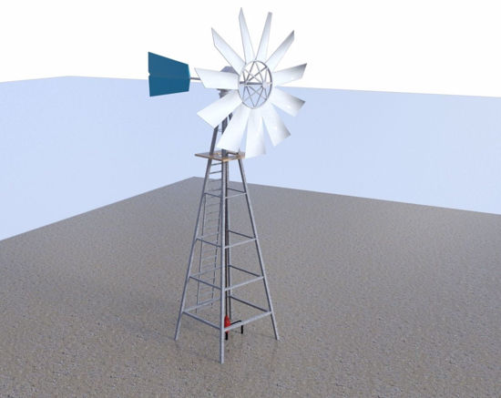 Picture of Windmill Model FBX Format