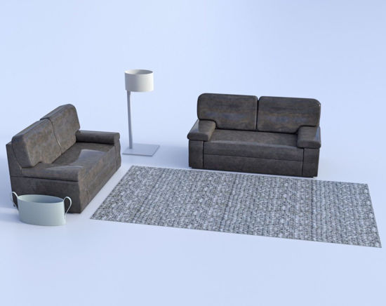 Picture of Modern Furniture Models Poser Format