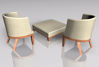 Picture of Modern Style Ottoman and Chair Furniture Models FBX Format