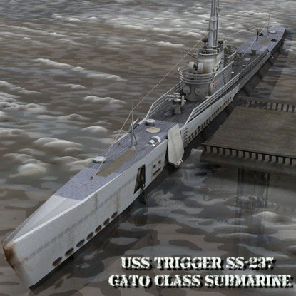Picture of U.S.S Trigger Gato Class Sub - US Navy submarine for Poser
