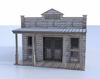 Picture of Old West Bank Building Model Poser Format