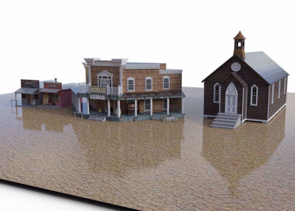 Picture of Old West Town Street Environment Poser Format