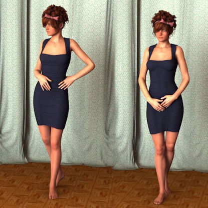 Picture of Olivia Dress for DAZ Genesis 2 and DAZ Victoria 6