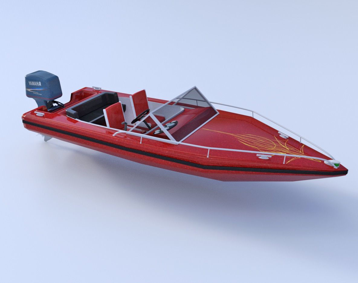 3D Bass Boat Models