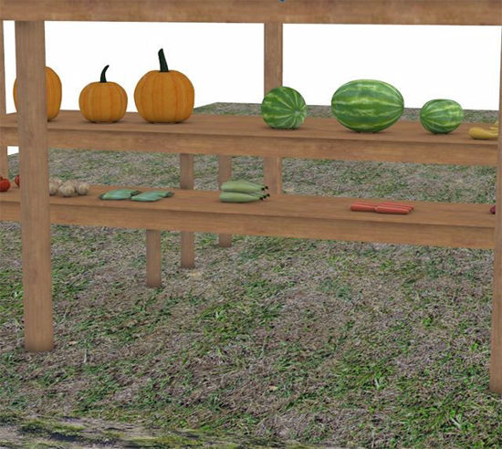 Picture of Roadside Produce Stand Scene Poser Format