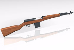 Russian SVT 40 Rifle Model FBX Format