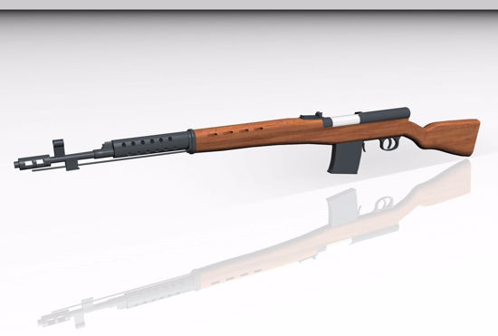 Picture of Russian SVT 40 Rifle Model FBX Format