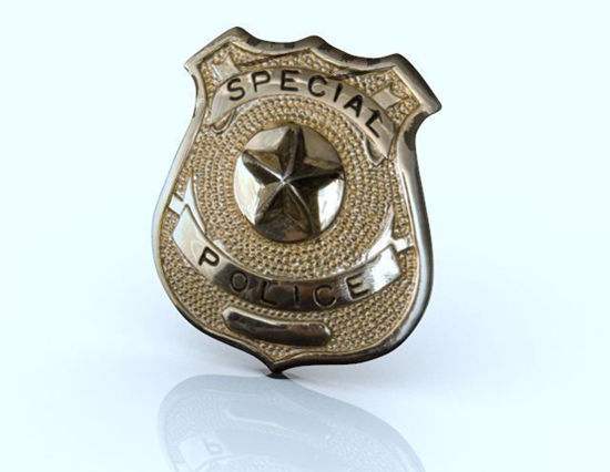 Picture of Special Police Badge Model Poser Format