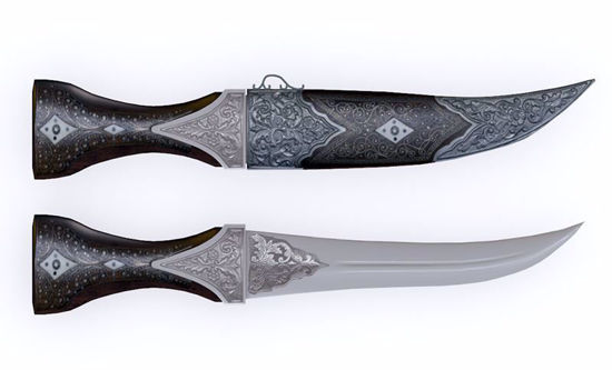 Picture of Sultans Dagger and Sheath Models Poser Format