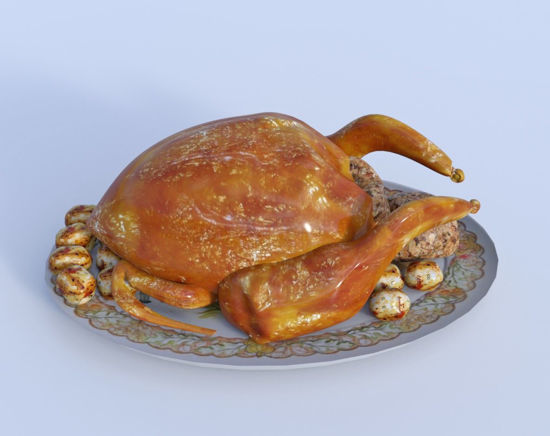 Picture of Turkey and Trimmings Model Poser Format