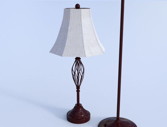 Picture of Twisted Metal Lamp Model Set Poser Format