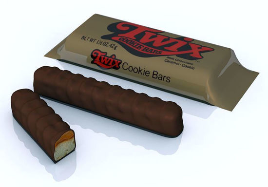Picture of Twix Cookie Bars and Package Models Poser Format