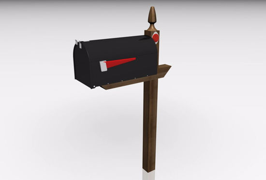 Picture of U.S. Residential Mailbox Model FBX Format