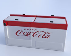 Vintage Cola Cooler Model FBX Format