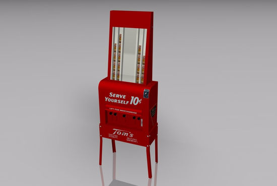 Picture of Vintage Peanut Vending Machine Model FBX Format