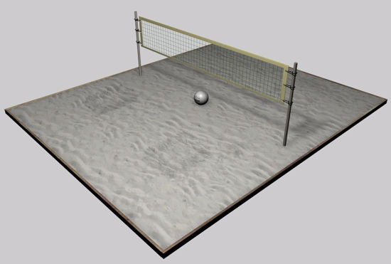 Picture of Volley Ball Court Environment FBX Format