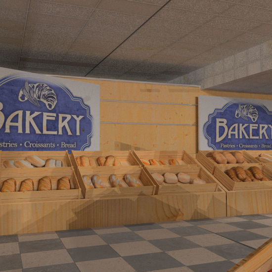 SuperStore Grocery Shelf Stock (Prop Set for Poser) shown in SuperStore (sold seperatly)r