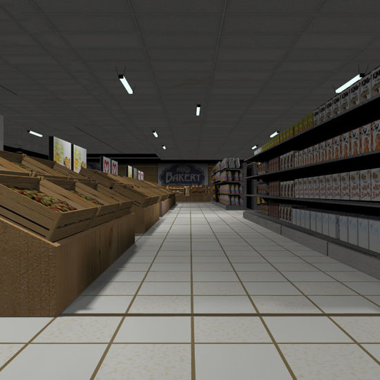 SuperStore Grocery Shelf Stock (Prop Set for Poser) shown in SuperStore, store sold seperately