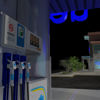 SuperCuts Fuel Station(Prop Set for Poser) rendered with optional SuperStore and Landscape prop sets
