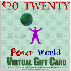 PoserWorld Virtual $20 USD Gift Card