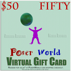 PoserWorld Virtual $50 USD Gift Card