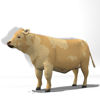 Cattle Multi- Breed (morphing figure & 12 cattle breed set for Poser),Limousin Steer rendered in Poser Firefly