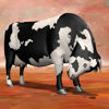 Cattle nervous pose rendered in Poser Firefly