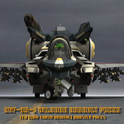 AVF-35-J Wildhog Assault Booster Set - dd-on for Poser Mecha transforming robot figure
