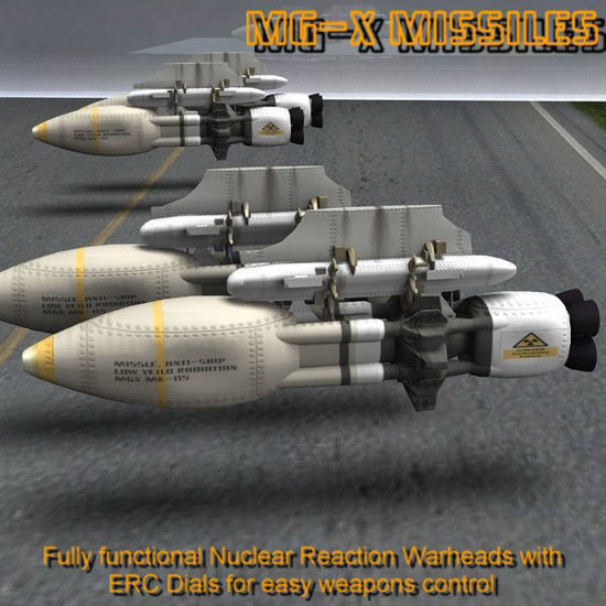 AVF-35-J Wildhog Weapons Add-On Set (for Poser) 3d mecha model by The Schell