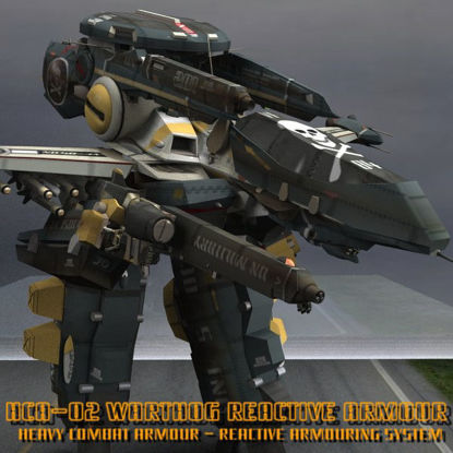 YF-35 Reactive Armour Add-On (figure for Poser)