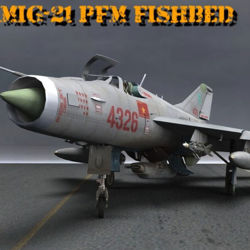 MiG-21 PFM "Fishbed" - Russian built fighter jet aircraft for Poser