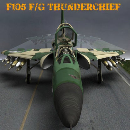 F105F/G Thunderchief aka "Thud" (USAF bomber jet aircraft for Poser)