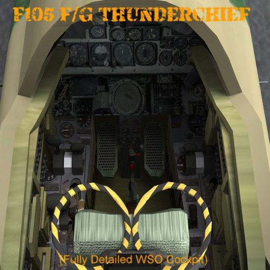 F105F/G Thunderchief aka "Thud" (USAF bomber jet aircraft for Poser)