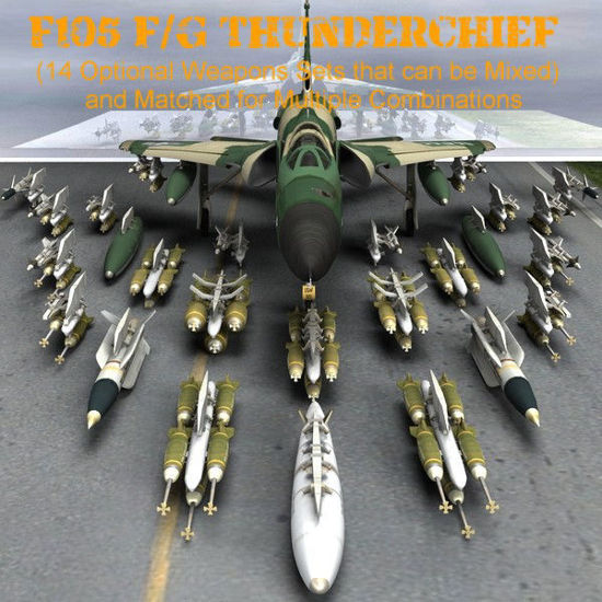 F105F/G Thunderchief aka "Thud" (USAF bomber jet aircraft for Poser)
