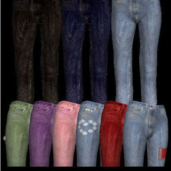 Picture of New textures and MAT files for V3, SP3 and David morphing jeans